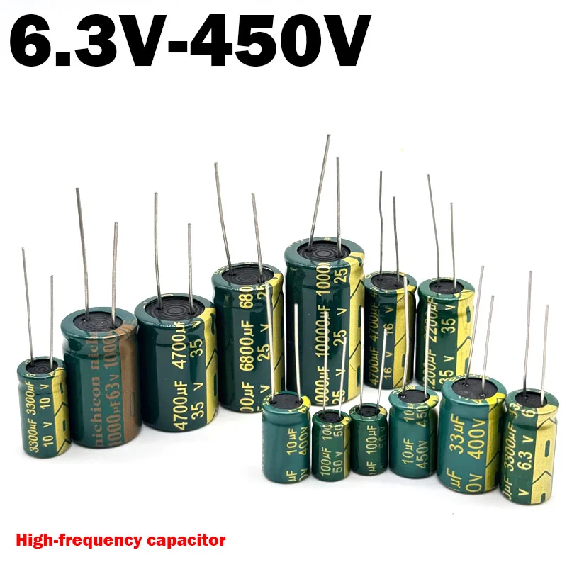 Aluminum Electrolytic Capacitor 6.3V 10V 16V 25V 35V 50V 400V 450V 470UF 100UF 220UF 330UF470UF 680UF 1000UF 47UF10UF 22UF 1UF image 3