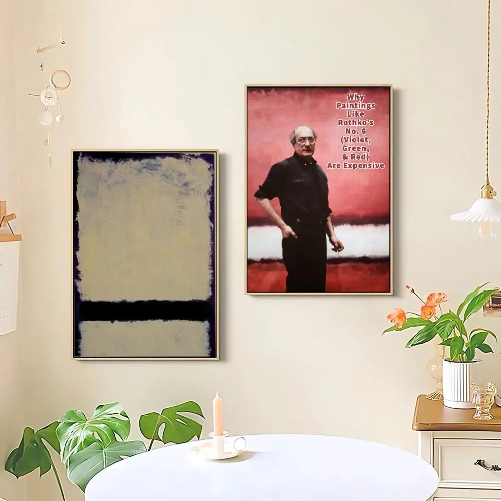 Mark Rothko Classic Vintage Poster HD art sticky wall waterproof home living room bedroom bar aesthetic decoration