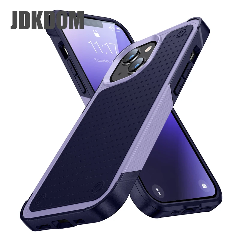 

JDKDOM Military Grade Drop Proof Protection Case For iPhone 16 15 14 13 12 11 Pro Max 16 15 14 7 8 Plus XS Max XR SE SE3 Cover