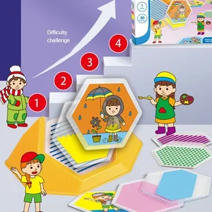 Farbcode Bildung veröffentlichen Kinder Logik Brettspiel Jigsaw Geometrische Smart Smart 10 Hauptverkaufsgeheimnis -Code -Spiel - №9