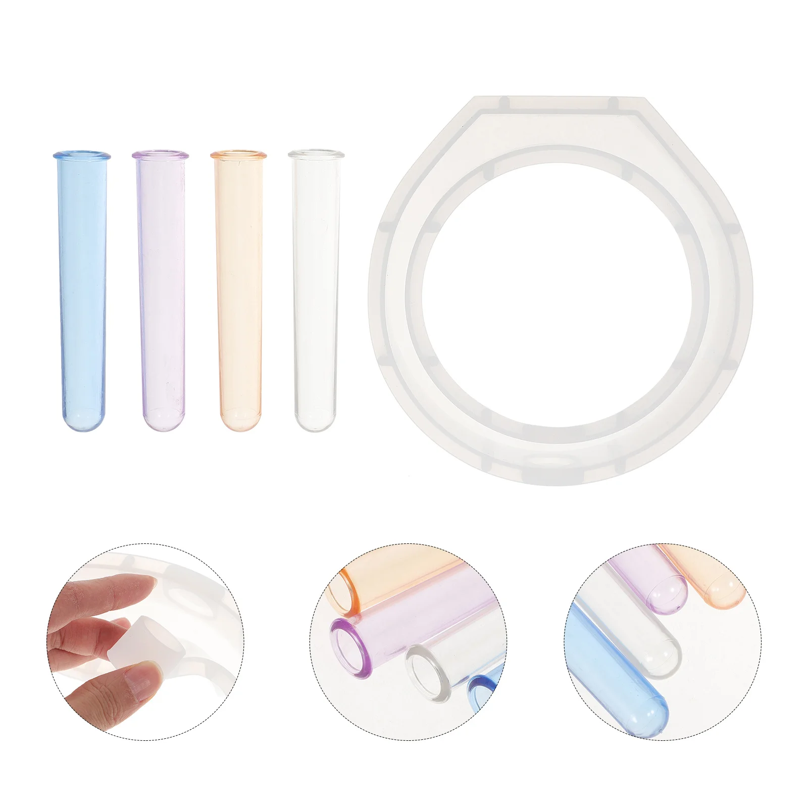 

1 комплект, гидропонная ваза, силиконовая форма «сделай сам», для цветочной композиции, размножение растений, смоляная ваза для цветов, смоляные формы