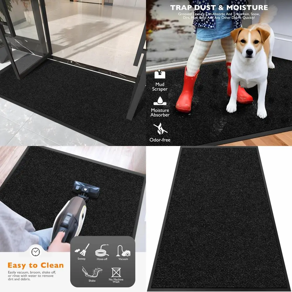 

Heavy-Duty 2FT x 29FT Custom Size Extra Large Entrance Floor Mat - Indoor Outdoor Dirt Trapper Commercial Door Mat