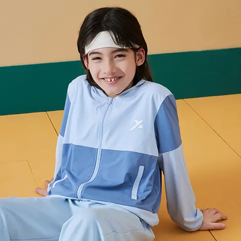 UPF50 + 어린이 태양 보호 셔츠 소년 소녀를위한 원래 원사 긴 소매 UV 셔츠, 여름 통기성 경량 러쉬 가드 탑