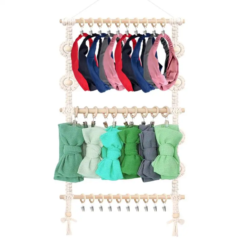 

Headband Organizer Toddler Headband Holder For Wall Indoor Decoration Space-Saving Rack For Friends Daughter Nursery Dormitory
