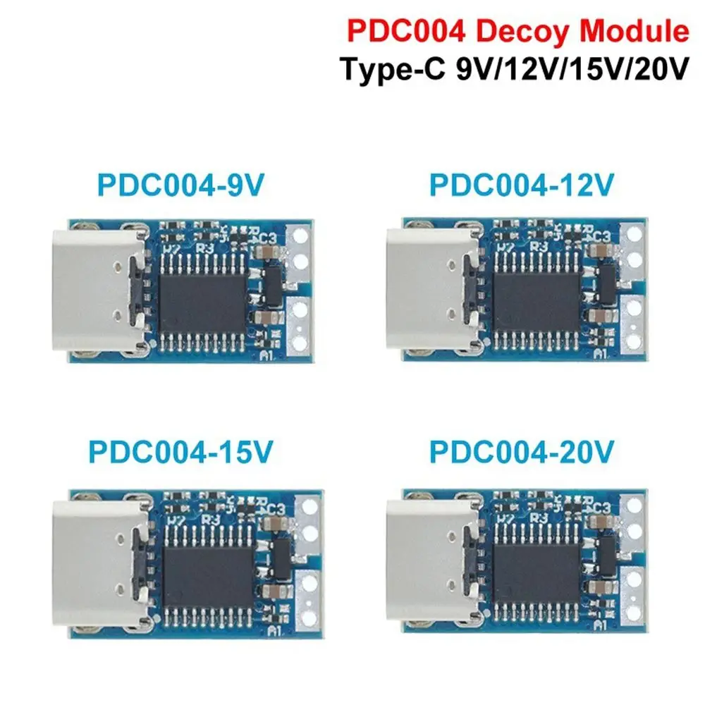 9V/12V/15V/20V Type-C Decoy Module DC Fixed Voltage Universal USB C Adapter Fast Charging Type-C Power Module DIY Electronics