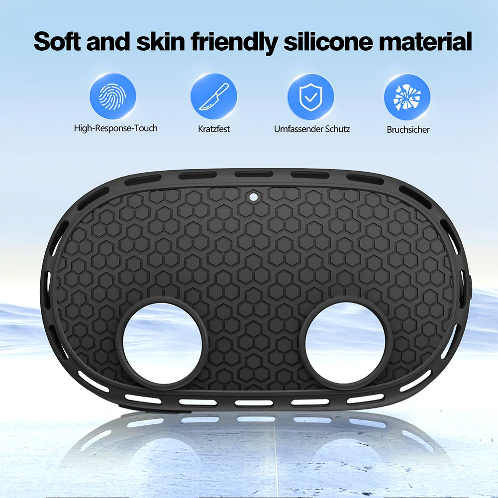Capa protetora de silicone, capa protetora à prova de poeira para host, à prova d'água, protetor de fone de ouvido vr para meta quest 3s vr, acessórios
