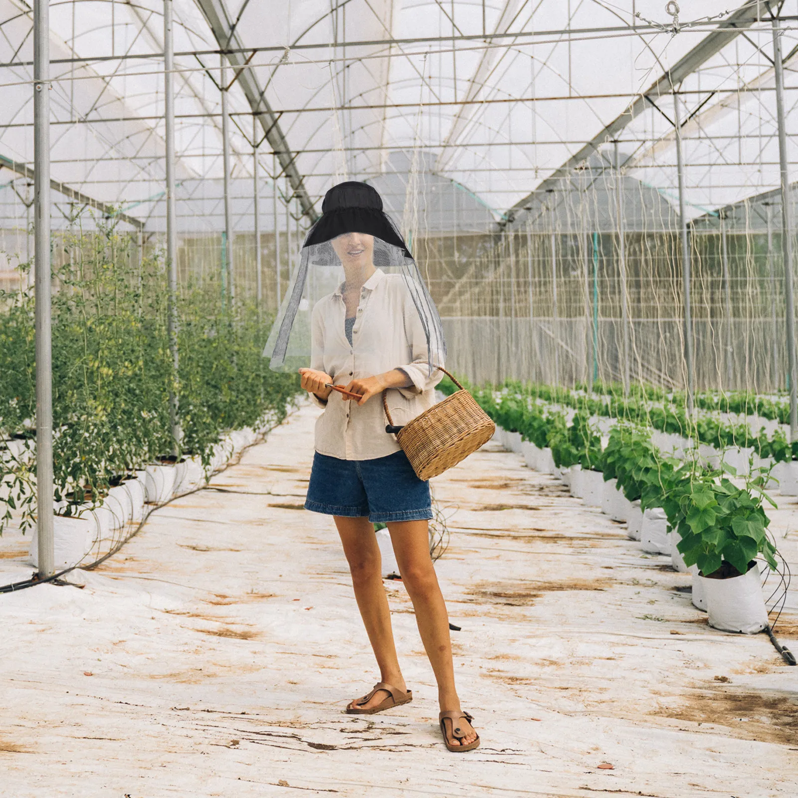 

Шляпа с сеткой от комаров: высококачественная, дышащая, для рыбалки, пчеловодства, садоводства, защиты от солнца и насекомых