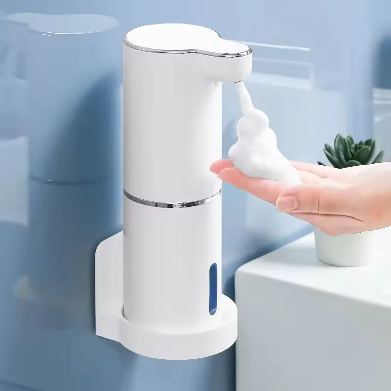 

2026 New Automatic Foam Soap Dispensers Bathroom Smart Washing Hand Machine With USB Charging White High Quality ABS Material