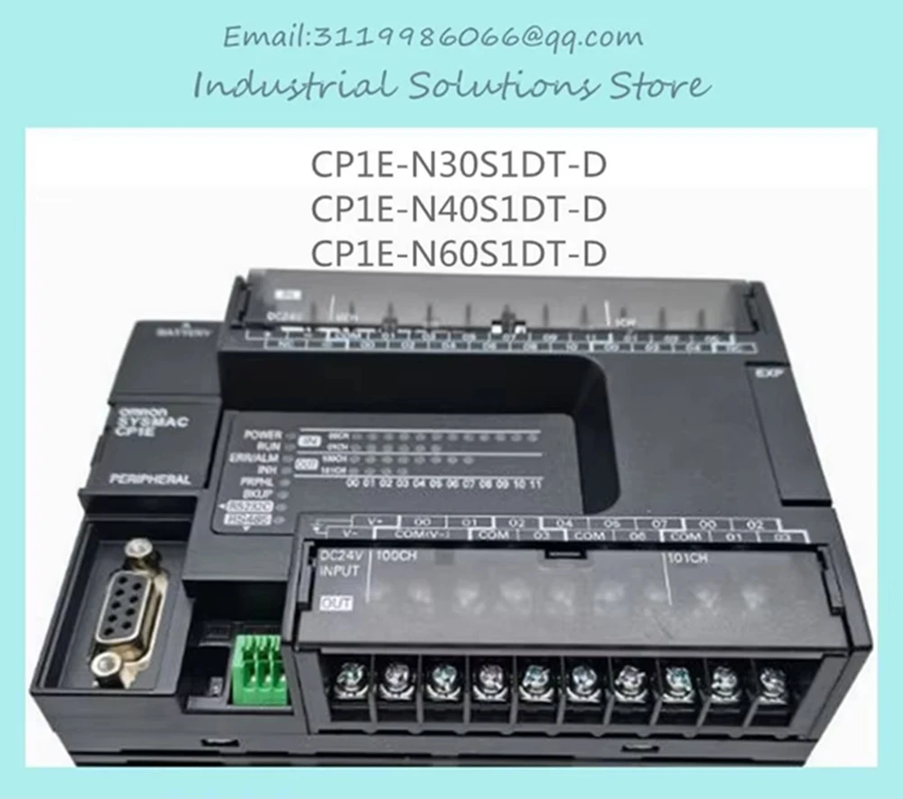 New Original Programable CP1E-N30S1DT-D CP1E-N40S1DT-D CP1E-N60S1DT-D PLC Waranty 1 Year
