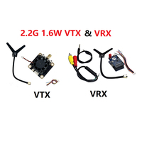 2-2.2G 1.6W FPV VTX VRX 8CH FPV Video Transmitter Receiver Module PAL/NTSC for FatShark Skyzone FPV Goggles