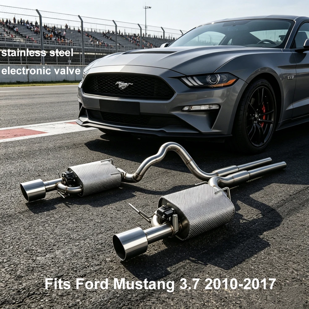 High-performance Exhaust valve for Ford Mustang 3.7 2010-2017 stainless steel electronic valve exhaust cat back exhaust