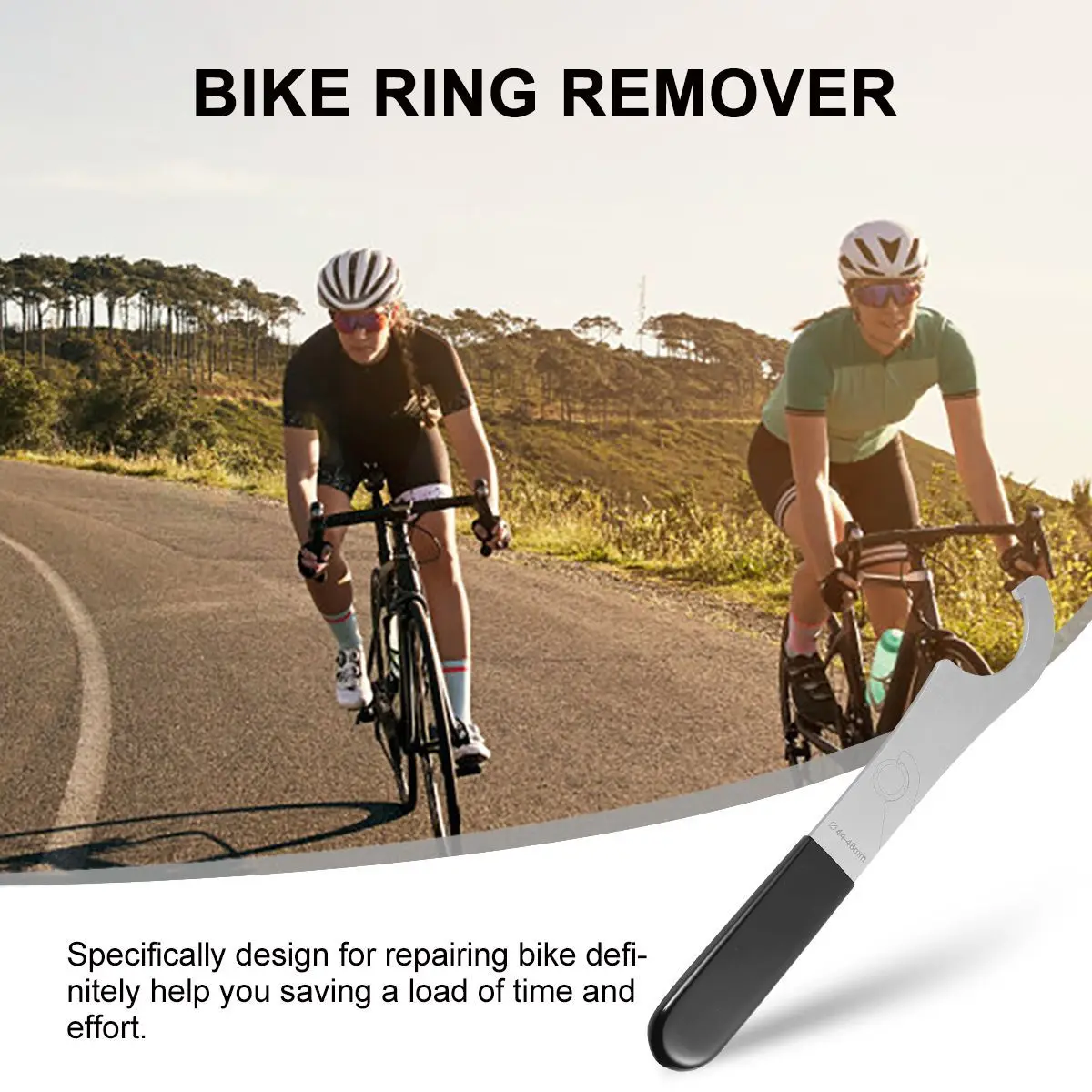 

1Pcs Stainless Steel Bike Bottom Bracket Wrench Professional Installation Removal Tool for Axle Repair Home and Workshop Use