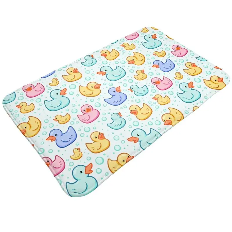 Custom Rubber Duckie Front Floor Door Entrance Mats Indoor Cartoon Animal Pets Kitchen Bathroom Doormat Garden Carpet Rug