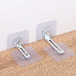 Anclajes adhesivos de pared para muebles, dispositivo fijo para evitar el vertido, sin perforaciones, accesorio anticaída para el cuidado del bebé
