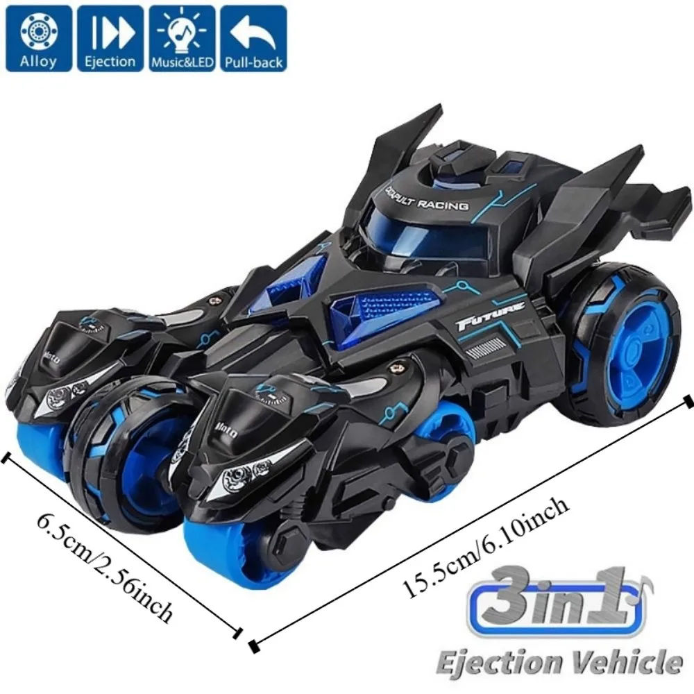 1:32 Motorcycle Ejector Car Model Alloy Diecast Model Pull Back Car Toys Sound Light Inertia Simulation Motorcycle Collection