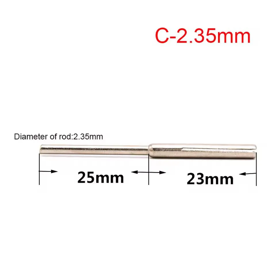 1-100 ชิ้น 2.35/3.0 มม.กระดาษทรายแคลมป์ยึดแท่งแยกแกนยาวที่ใส่ที่ขัดแบบคลิปสำหรับเครื่องบดไฟฟ้าอุปกรณ์เสริม