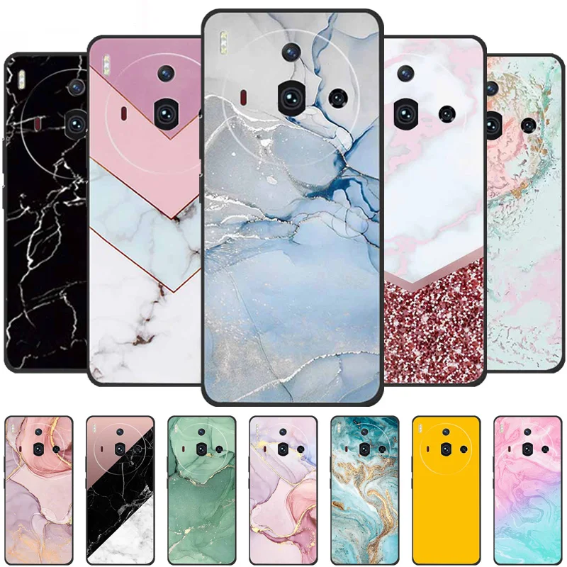 For ZTE Nubia Z50S Pro Case Marble TPU Bumper Silicone Soft Phone Cases for ZTE nubia Z50S Pro NX713J Mica Painted Cute Shell