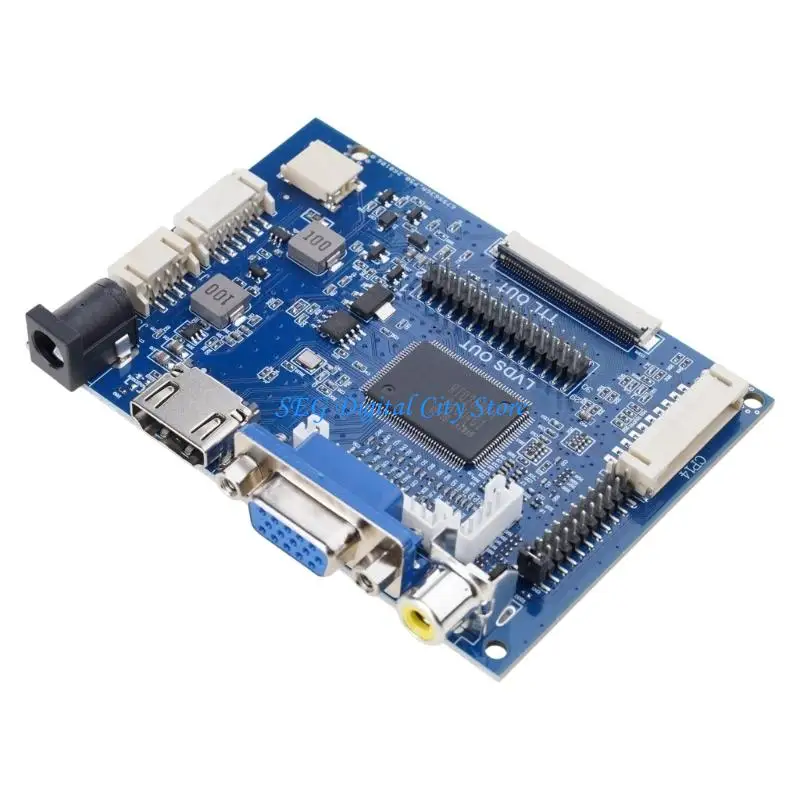 

U75B LCD Display 50Pin Universal TTL LVDS Controller Board 1.2 VGA 2AV for AT070TN90 92 94 Driver Board