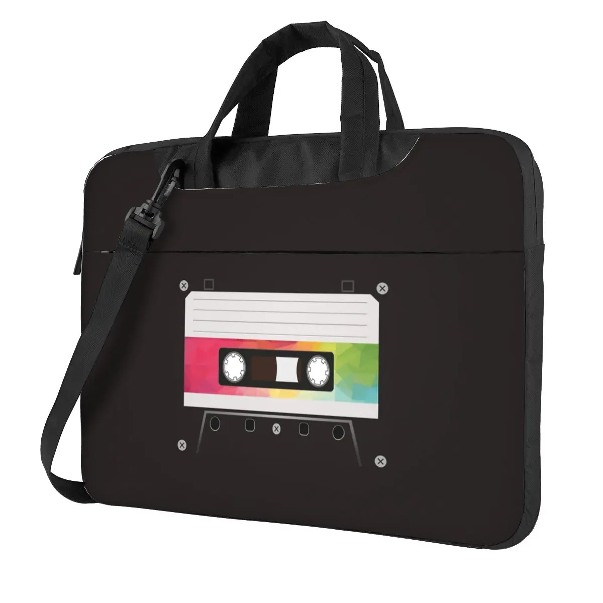 Rainbow Cassette Tape Laptop Bag Shockproof Case Computer Bag 13 14 15.6 Inch Crossbody Laptop Pouch For Macbook Pro Air