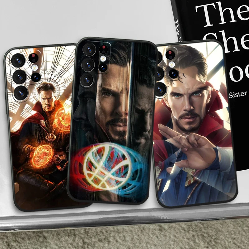 Marvel Doctor Strange Cool для Samsung S24 S23 S22 S21 S20 FE S10e S10 S9 Ultra Plus Мягкий силиконовый черный чехол для телефона