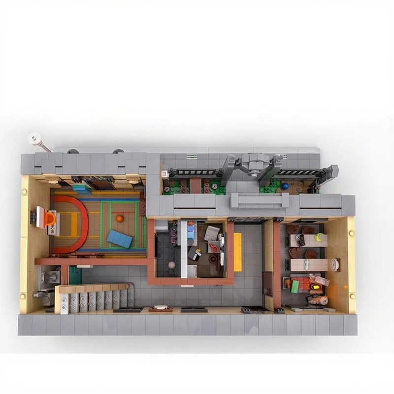 5493PCS MOC Modular School DIY Model Building Blocks, Educational Toy for Kids, Birthday Christmas Gift Assembly