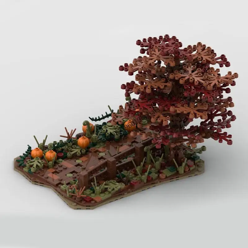 549 Uds. De ciudad, superventas, vista de calle, Moc Modular, modelo de escena de otoño, bloques de construcción Diy, Ideas creativas, juguetes para niños, regalo de cumpleaños