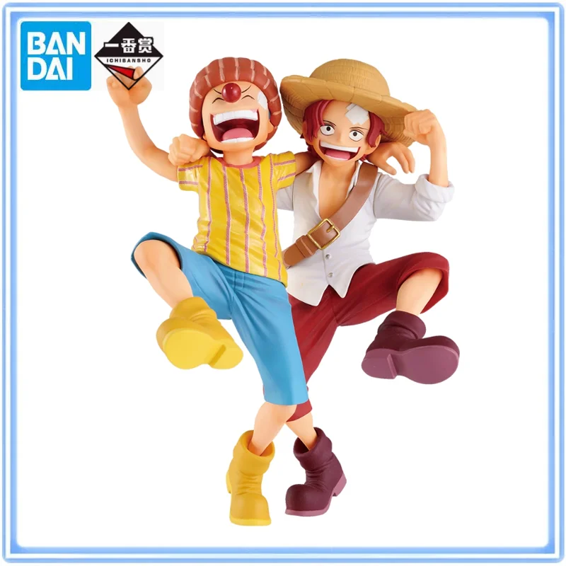 

BANDAI Ichiban Kuji ONE PIECE Legends over Time Shanks&Buggy childhood Action Figure Model Desktop Decoration