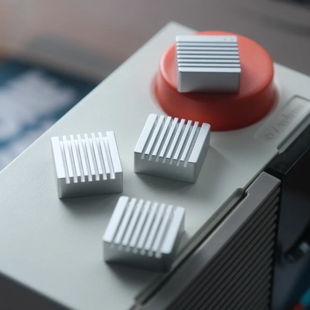 CNC Aluminium Metall Tastenkappe Persönlichkeit Kirsche 1U Retro Minimalismus Graue Richtung Tastenkappe Mechanische Tastatur Spiel Zubehör Geschenk