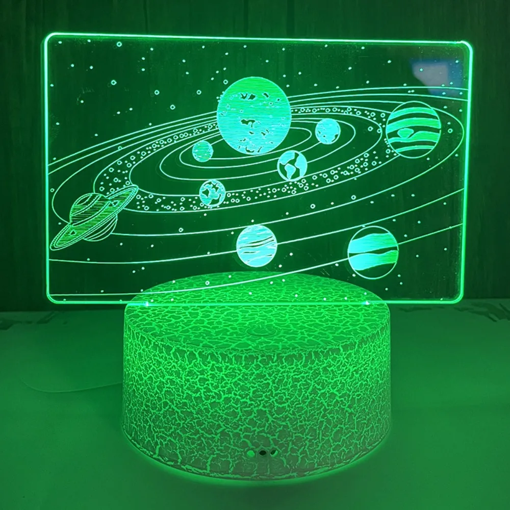 

Solar System 3D Optical Illusion Table Lamp Universe Space Galaxy Night Light for Kids Room Decor Light Gift for Boys Girls