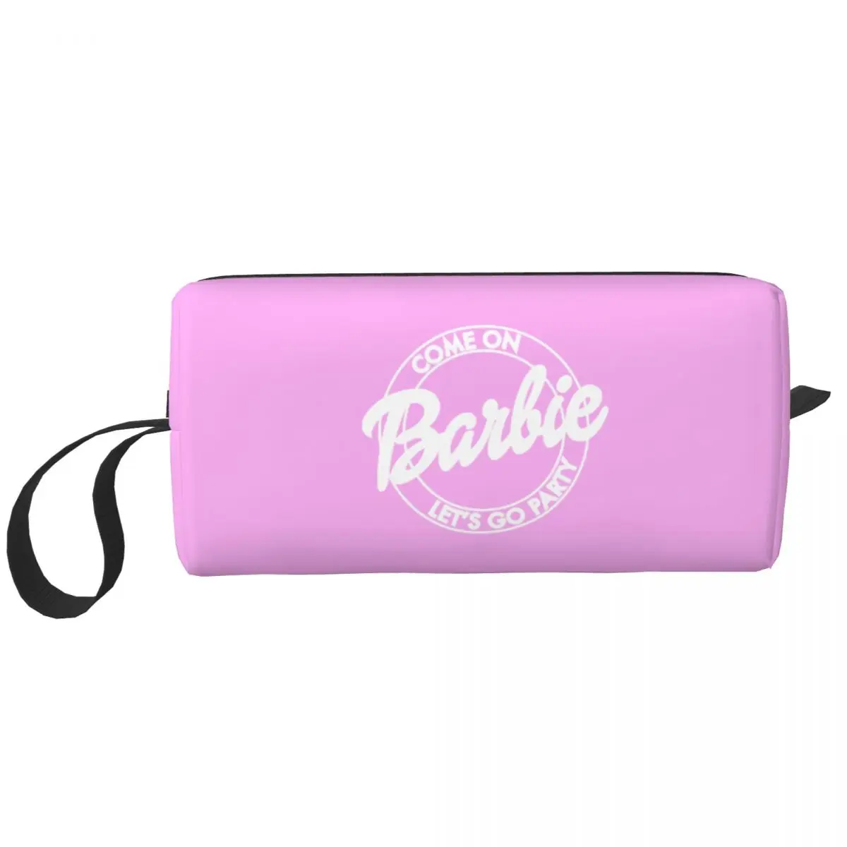 Come On Let's Go Party Girl Makeup Bags Barbie Large Capacity Cosmetic Bag Trendy Outdoor Pouch for Purse Storage