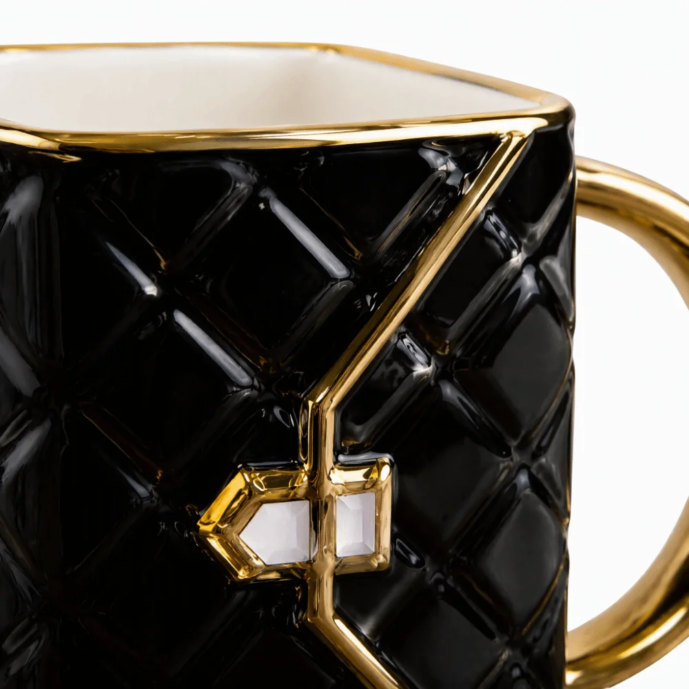 Cute 310ml Handbag Coffee Mug Set With Saucer&Spoon Blue/Black/White Purse Coffee Cup Set Creative Gift Mug Set For Women