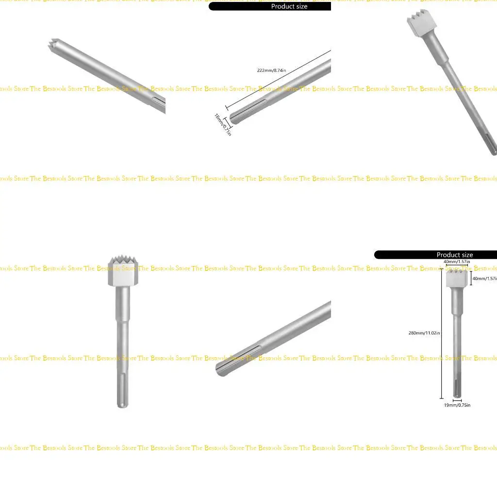 

12PF Electric Hammer Drill Bits Concrete Rotary Hammer Drill Bit Steel Square Head Drill Bit Drill Bit