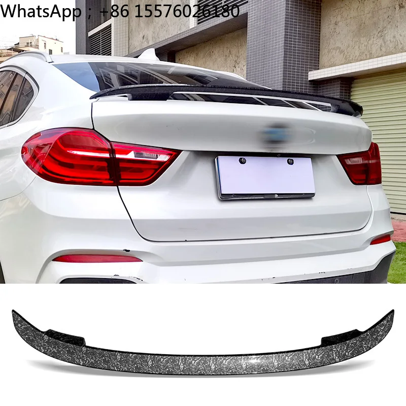 X4 Trunk Spoiler for BMW F26 G02 Forged Texture Car Rear Trunk Wing 2014 - 2021 Type MT ABS Material Refit Accessories
