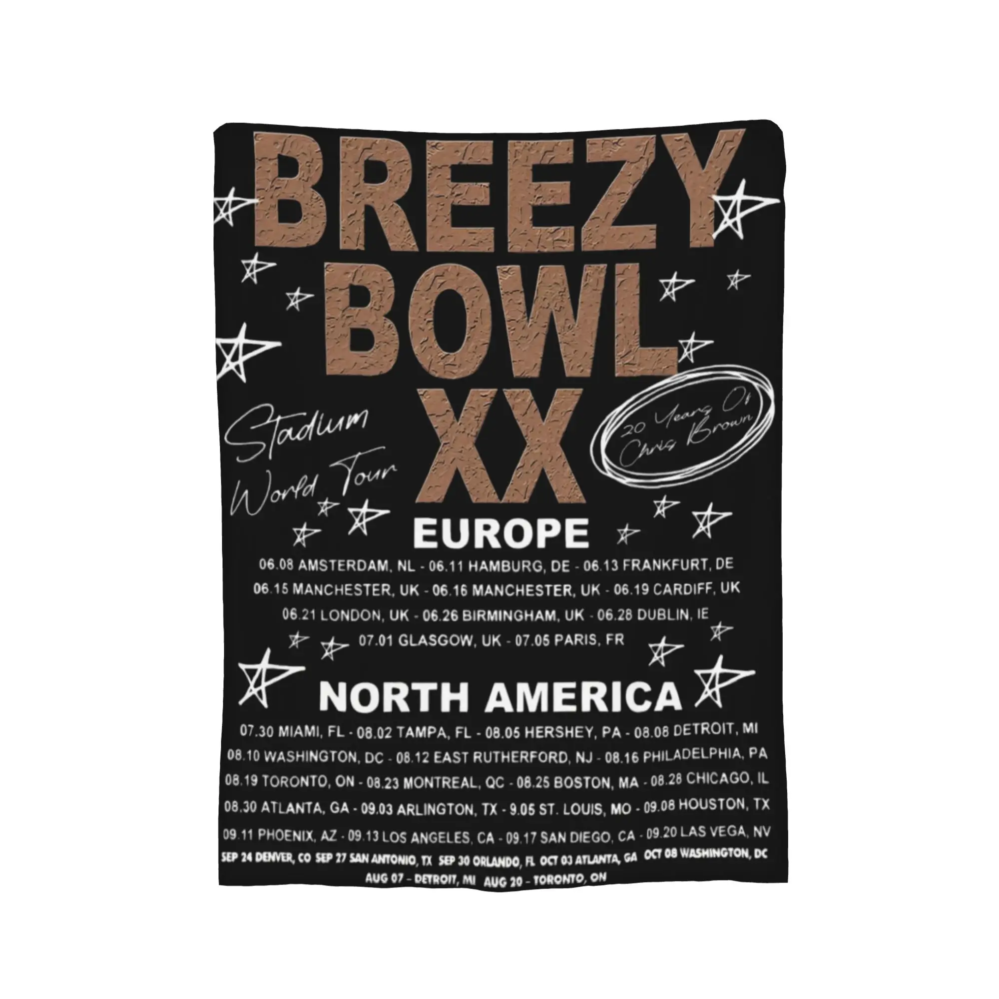 سوبر لينة كريس براون بريزي السلطانية XX جولة 2025 رمي بطانية قسط الفانيلا الصوف خفيفة الوزن بطانية سرير بطانيات دافئة مريحة