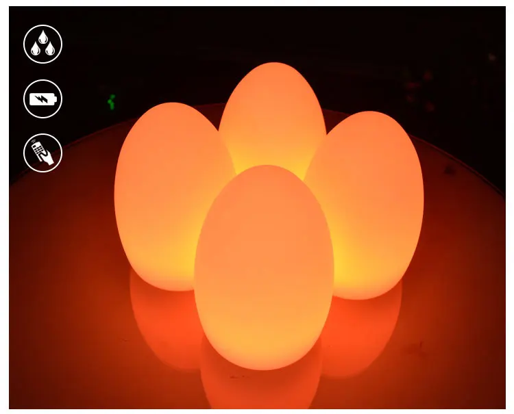 LED luminous egg ball decorative small table light bar luminous night waterproof charging