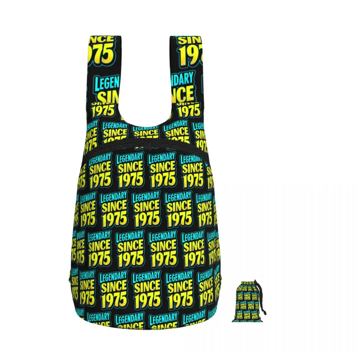 

Legendary Since 1975 Cool Birthday Quote Backpack Student Storage BookBag Kids School Bag Computer Shoulder Bags for Boys Girls