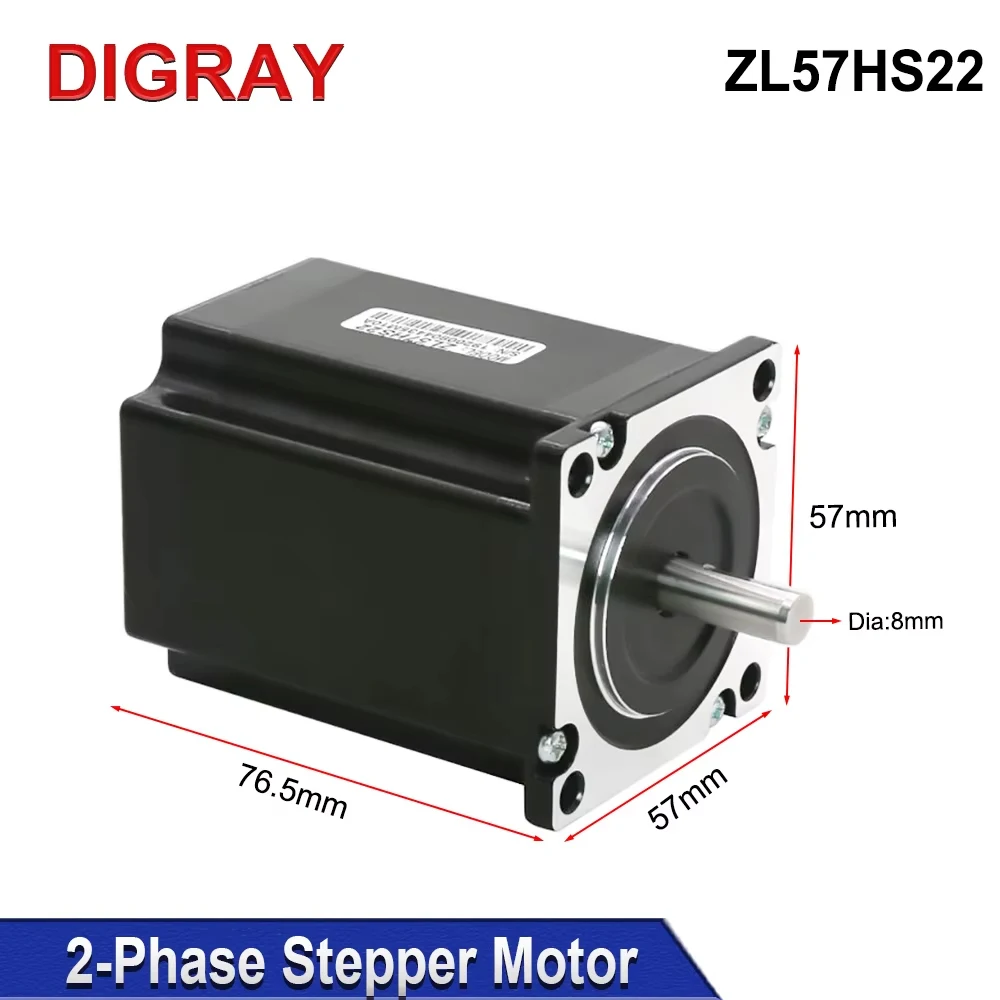 DIGRAY 2 Phase 57 Stepper Motor ZL57HS22Φ8 For 3D Printer CNC Laser Engraving Rotary Device