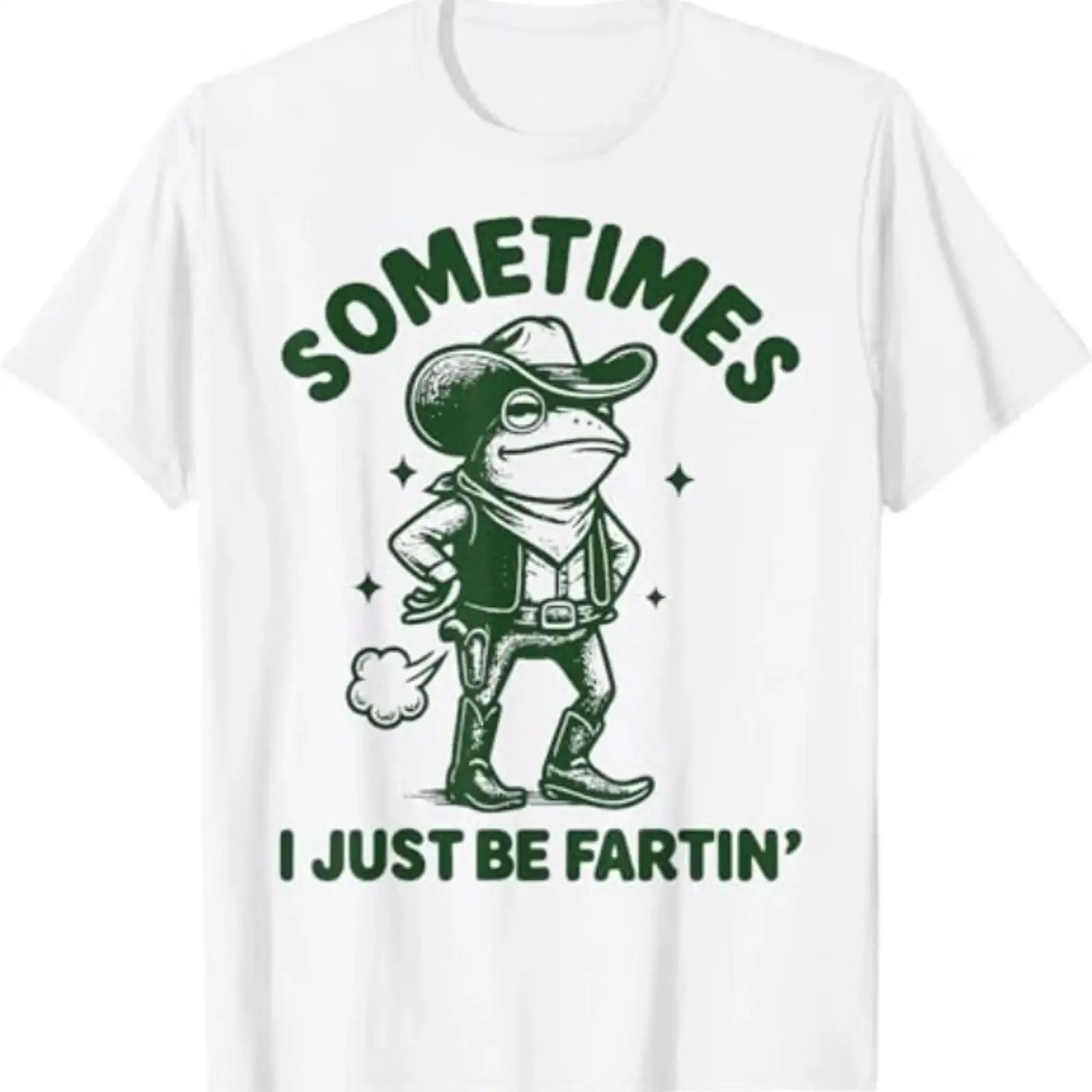 Футболка I Just Be Fartin' Frog Sometimes в винтажном стиле, дизайнерская одежда для мужчин, удобный топ для повседневной носки