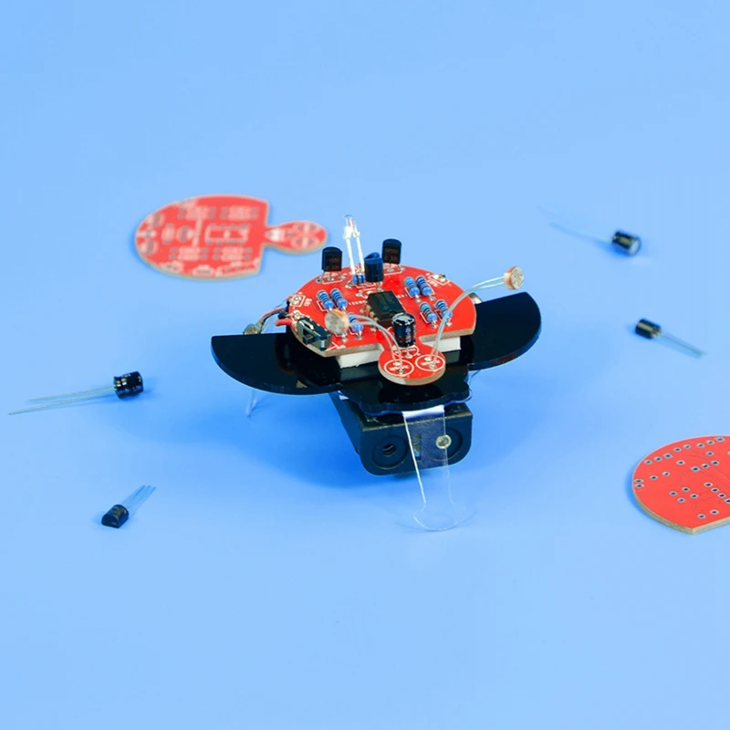 Kit de bricolage d'apprentissage électronique de robot photosensible Firefly, mini résistance photosensible