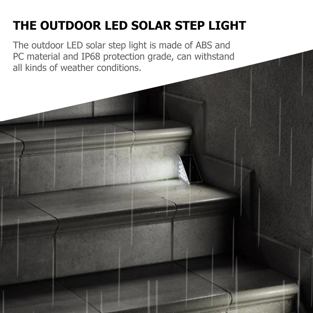 

Step Ip68 Waterproof Abs Pc Stair For Yard Deck Powered Led Landscape Light For Garden Stairs Outdoor Solar Deck Lights