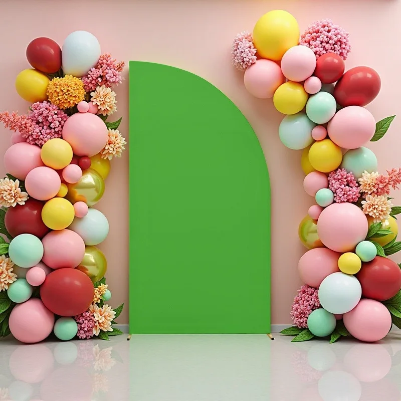 

Arch Backdrop Cover, Wedding Arch Stand Cover, Spandex Half Moon Arch Covers for Birthday Party, Baby Shower, Banquet Decoration