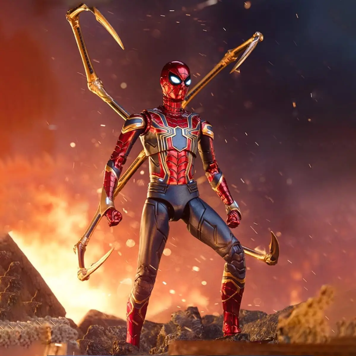 zd-toys-originale-genuino-spider-man-avengers-3-iron-spider-man-20-1-10-action-figures-giunti-mobili