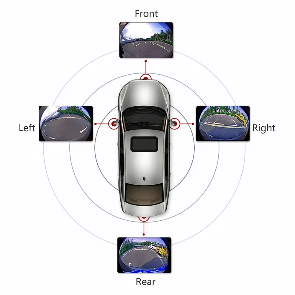 Wemaer Vehicle Parking    System 9 10 Inch 2+32G GPS Touch Screen Car Video Stereo Android Car Radio 360 Degree Car