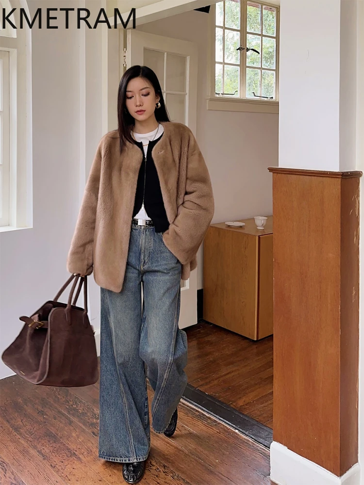 Natural Purple Label Mink Fur Coat Woman High Quality Furry Jackets Luxury Real Fur Jacket Winter Clothes 2025 шуба женская