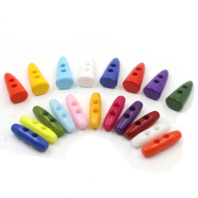 

50Pcs Cute Resin Buttons for Kids' Clothing – 2 Hole Horn Button for Coats, Jackets and Sweaters Sewing Accessories Wholesale