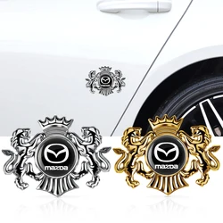 1Pc 3D Metal Shield Shape Car Metal Body Decoration Sticker For Mazda 3 5 Axela CX5 CX3 CX4 Demio RX7 CX7 CX8 CX9 RX8 MS 323 626