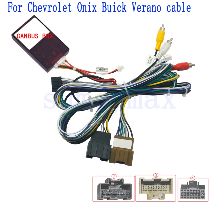 

Car radio Power Cable Adapter Canbus Box For Chevrolet Onix Buick Verano Wiring Harness Cable