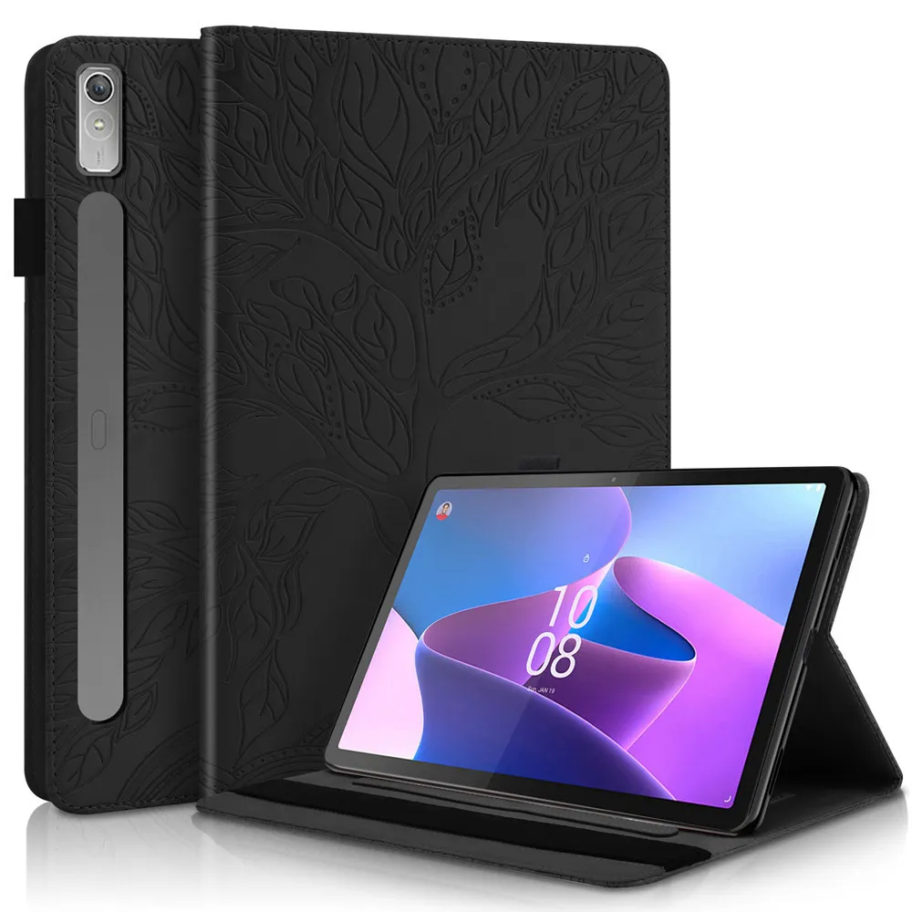 For Lenovo XiaoxinPad Pro 11.2 2022 Case For Lenovo Tab P11 Pro Gen 2 11.2 TB-132FU 3D Tree Stand Soft Silicone Tablet Cover