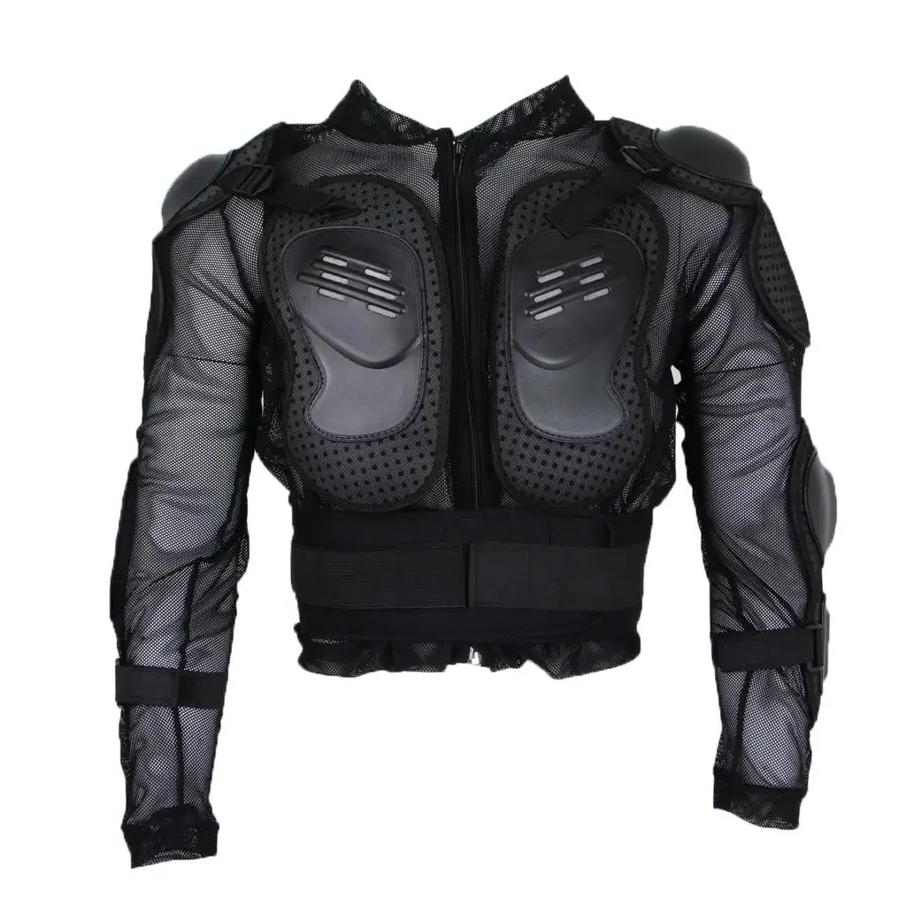 Black Motorcycle Racing Skiing Full Body Protection Jacket