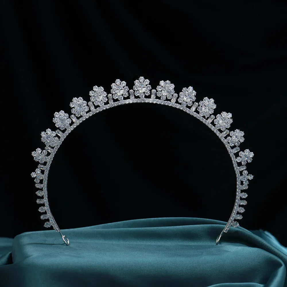 

Princess Bridal Tiara For Wedding Hair Accessories Crystal Queen Crowns Tiaras For Women Prom Party Bride Hair Jewelry Headpiece